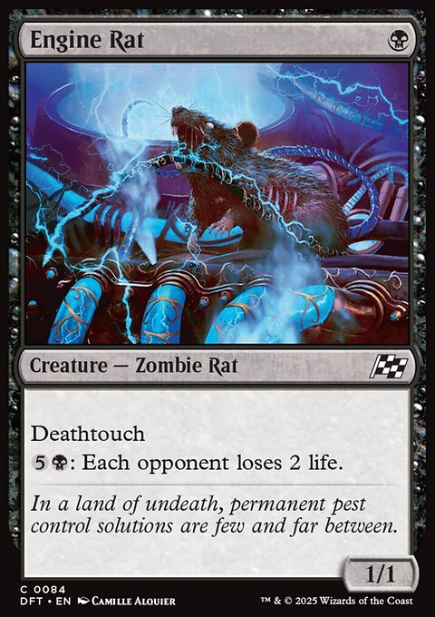 Engine Rat, Aetherdrift #84, Magic: The Gathering card