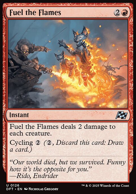 Fuel the Flames, Aetherdrift #126, Magic: The Gathering card