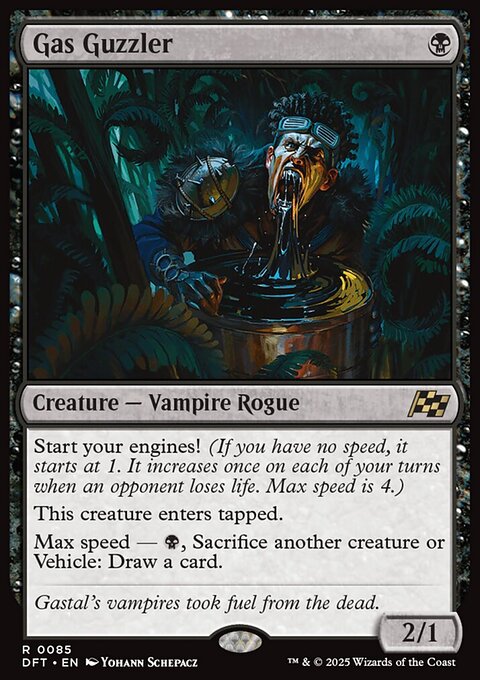 Gas Guzzler, Aetherdrift #85, Magic: The Gathering card