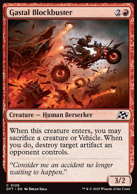 Gastal Blockbuster, Aetherdrift #128, Magic: The Gathering card