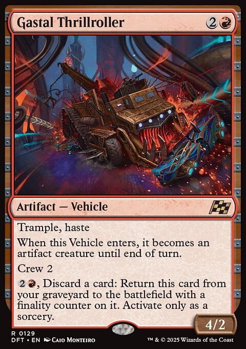 Gastal Thrillroller, Aetherdrift #129, Magic: The Gathering card