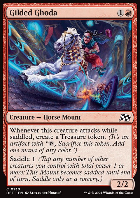 Gilded Ghoda, Aetherdrift #130, Magic: The Gathering card