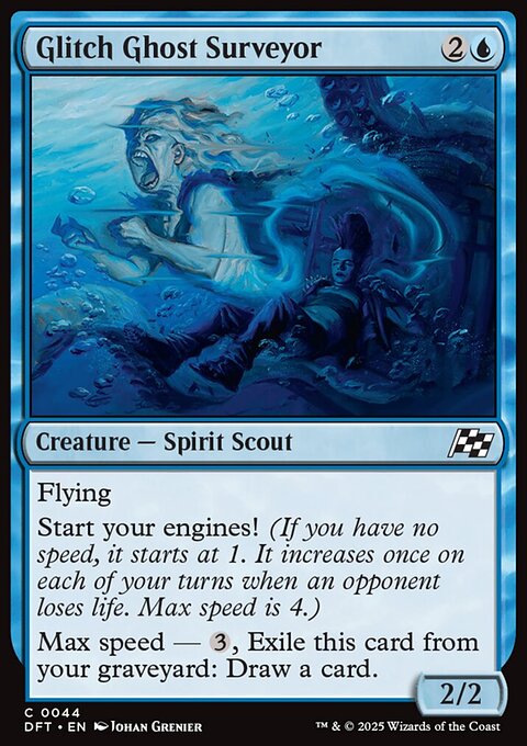 Glitch Ghost Surveyor, Aetherdrift #44, Magic: The Gathering card