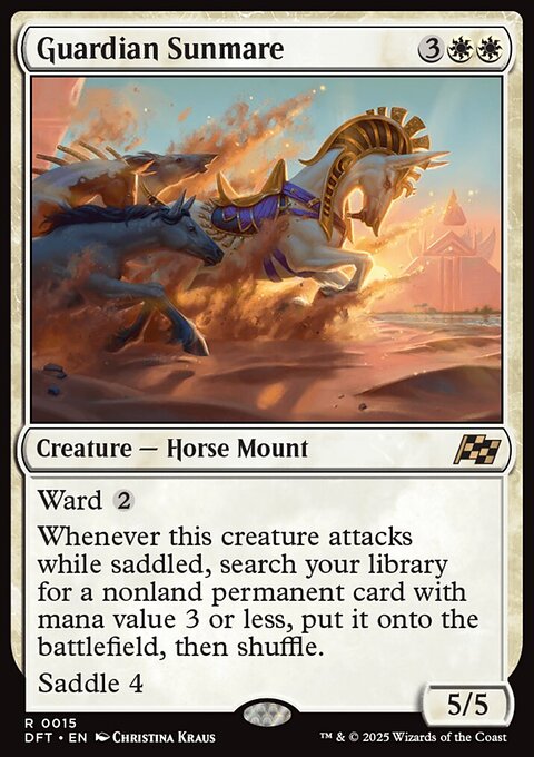 Guardian Sunmare, Aetherdrift #15, Magic: The Gathering card