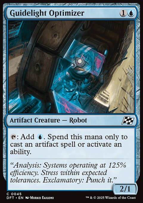 Guidelight Optimizer, Aetherdrift #45, Magic: The Gathering card