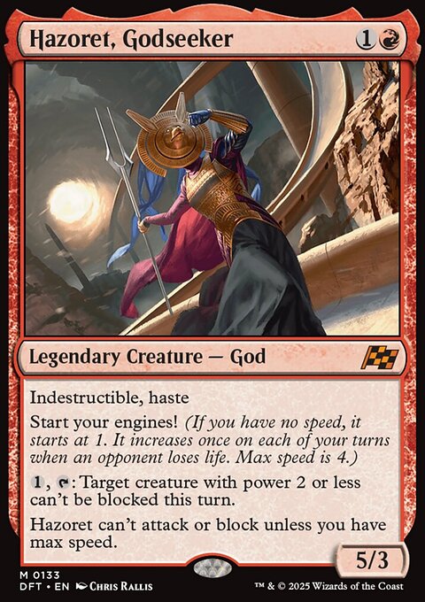 Hazoret, Godseeker, Aetherdrift #133, Magic: The Gathering card