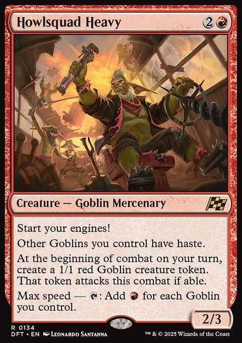 Howlsquad Heavy, Aetherdrift #134, Magic: The Gathering card