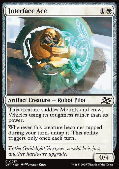 Interface Ace, Aetherdrift #17, Magic: The Gathering card