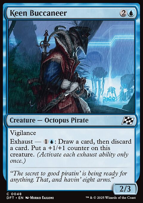 Keen Buccaneer, Aetherdrift #48, Magic: The Gathering card