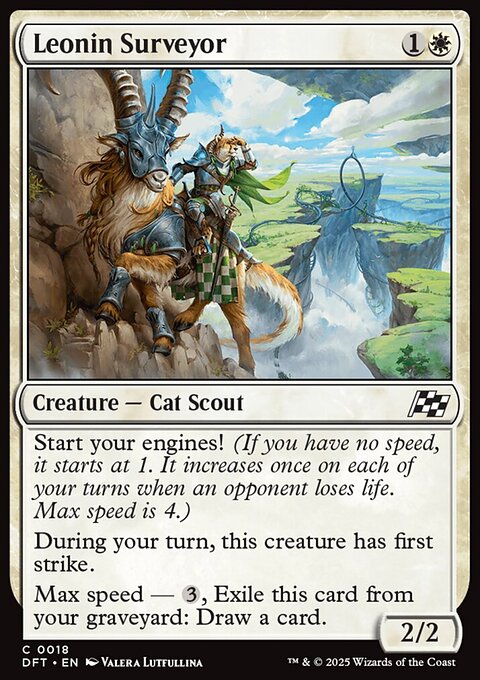 Leonin Surveyor, Aetherdrift #18, Magic: The Gathering card