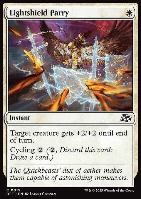 Lightshield Parry, Aetherdrift #19, Magic: The Gathering card