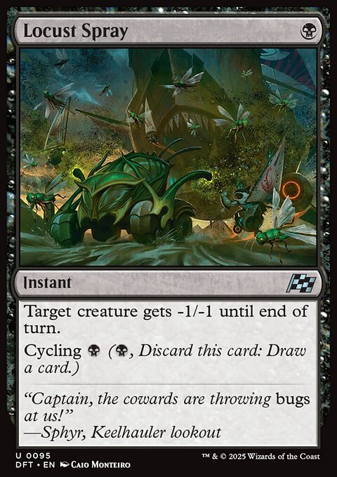 Locust Spray, Aetherdrift #95, Magic: The Gathering card