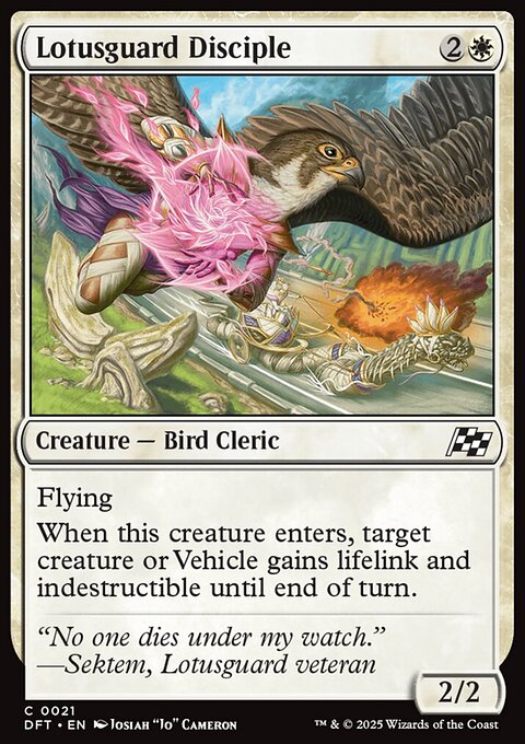 Lotusguard Disciple, Aetherdrift #21, Magic: The Gathering card