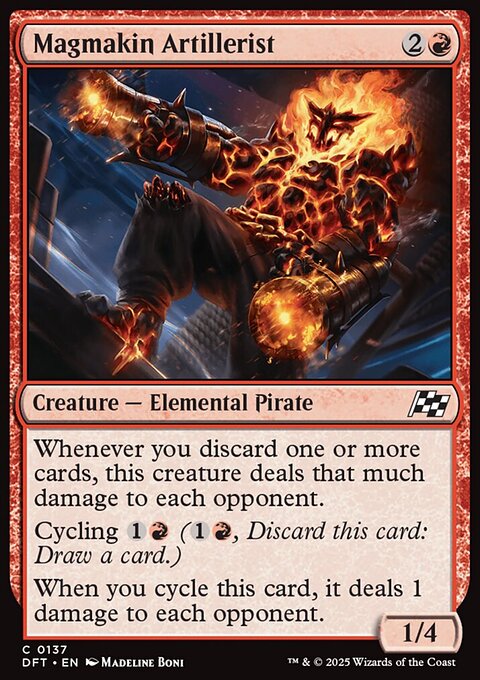 Magmakin Artillerist, Aetherdrift #137, Magic: The Gathering card