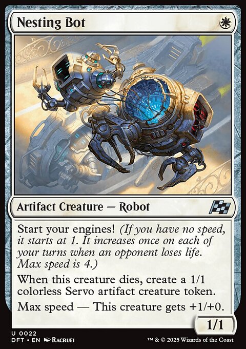 Nesting Bot, Aetherdrift #22, Magic: The Gathering card