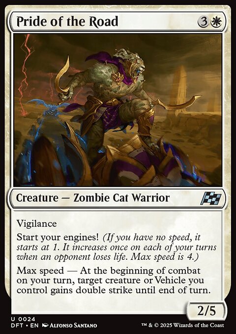 Pride of the Road, Aetherdrift #24, Magic: The Gathering card