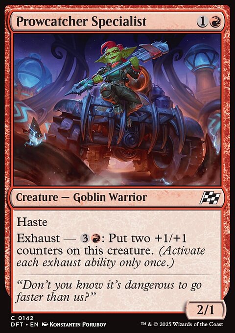 Prowcatcher Specialist, Aetherdrift #142, Magic: The Gathering card