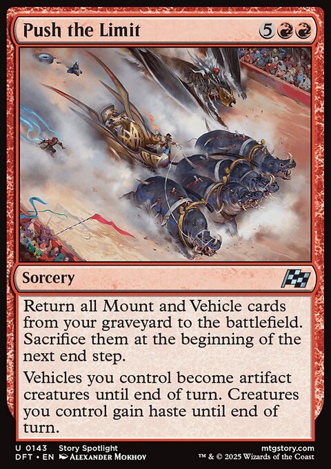 Push the Limit, Aetherdrift #143, Magic: The Gathering card