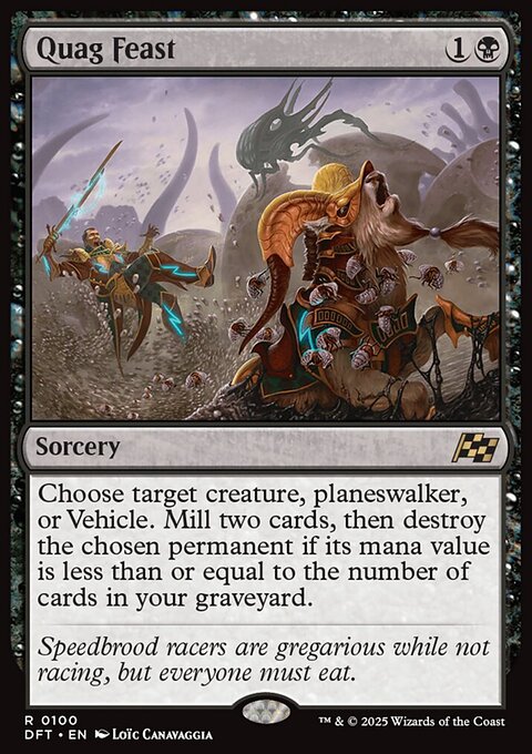 Quag Feast, Aetherdrift #100, Magic: The Gathering card
