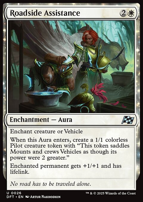 Roadside Assistance, Aetherdrift #26, Magic: The Gathering card