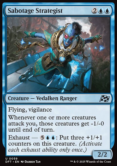 Sabotage Strategist, Aetherdrift #59, Magic: The Gathering card