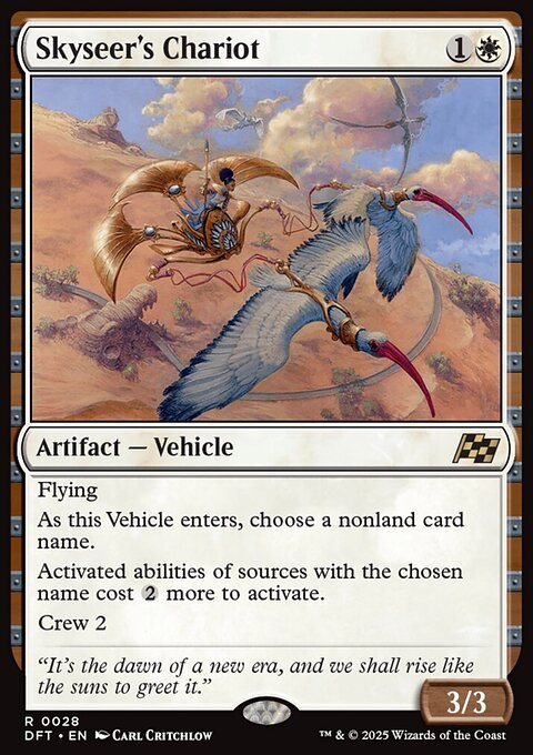 Skyseer's Chariot, Aetherdrift #28, Magic: The Gathering card