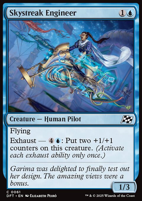 Skystreak Engineer, Aetherdrift #61, Magic: The Gathering card