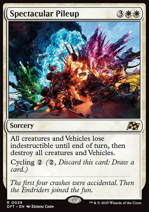 Spectacular Pileup, Aetherdrift #29, Magic: The Gathering card