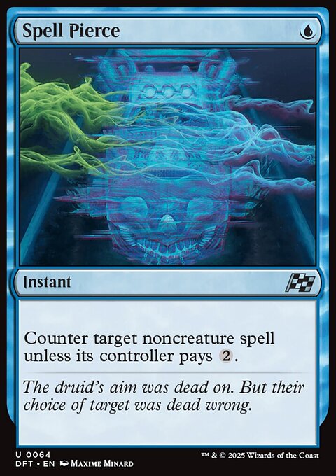 Spell Pierce, Aetherdrift #64, Magic: The Gathering card