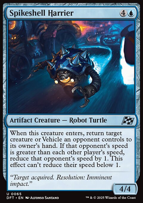 Spikeshell Harrier, Aetherdrift #65, Magic: The Gathering card