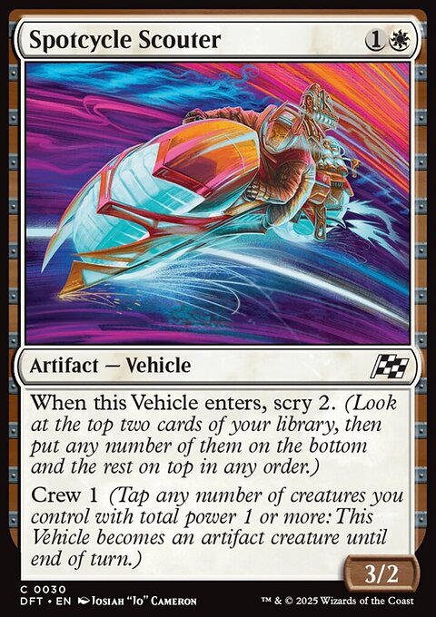 Spotcycle Scouter, Aetherdrift #30, Magic: The Gathering card