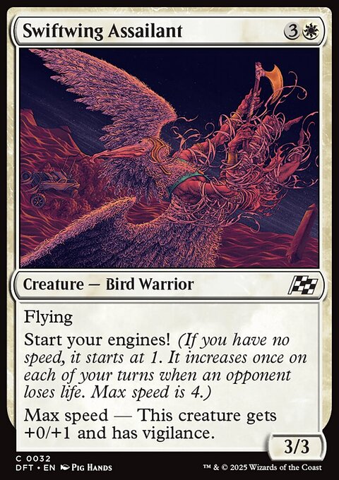 Swiftwing Assailant, Aetherdrift #32, Magic: The Gathering card