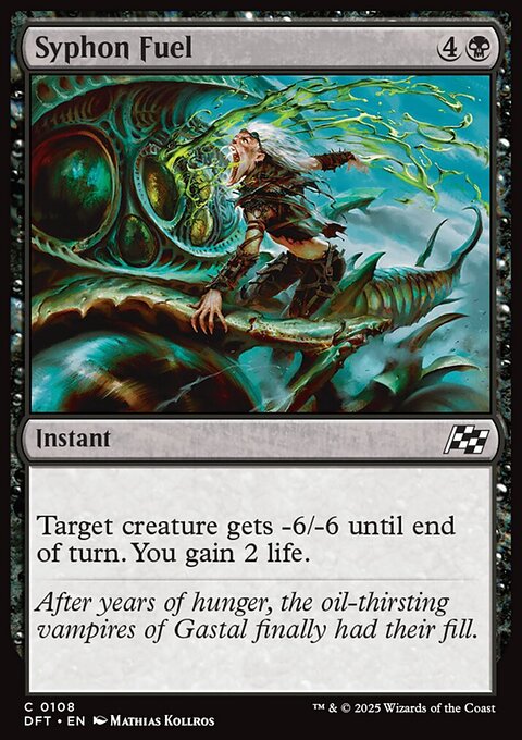Syphon Fuel, Aetherdrift #108, Magic: The Gathering card