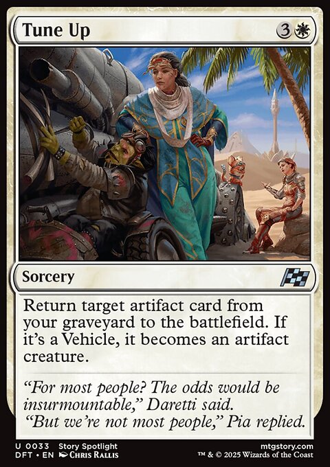 Tune Up, Aetherdrift #33, Magic: The Gathering card