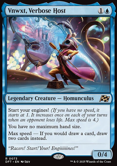 Vnwxt, Verbose Host, Aetherdrift #73, Magic: The Gathering card