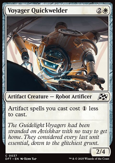 Voyager Quickwelder, Aetherdrift #37, Magic: The Gathering card