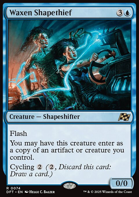 Waxen Shapethief, Aetherdrift #74, Magic: The Gathering card
