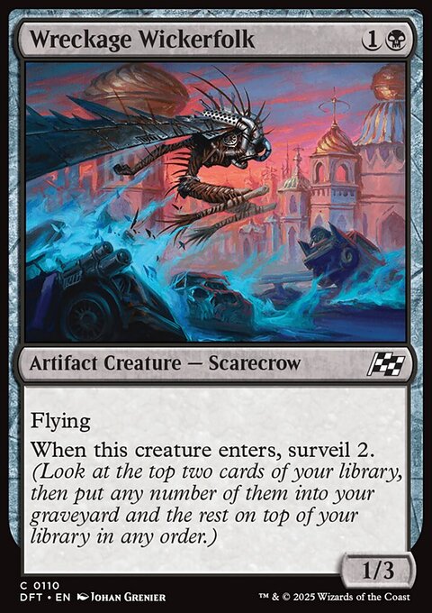 Wreckage Wickerfolk, Aetherdrift #110, Magic: The Gathering card