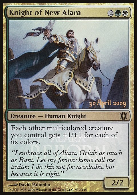 Knight of New Alara, Alara Reborn Promos #70★, Magic: The Gathering card