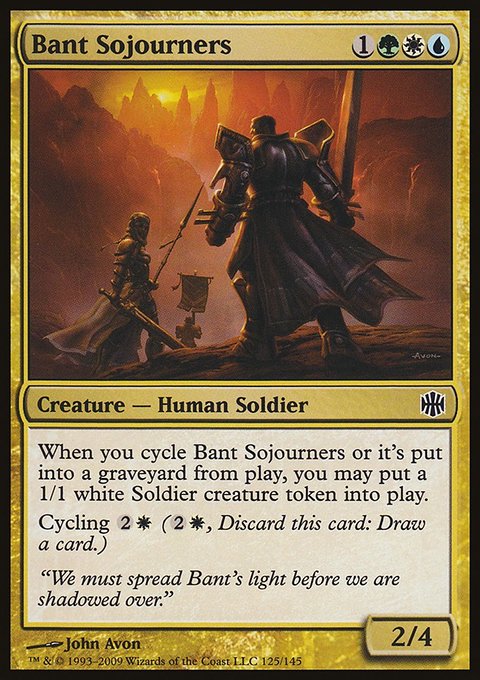 Bant Sojourners, Alara Reborn #125, Magic: The Gathering card