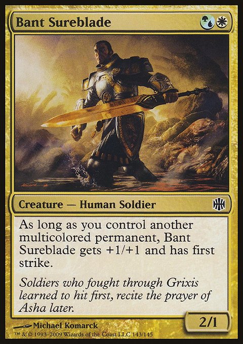Bant Sureblade, Alara Reborn #143, Magic: The Gathering card
