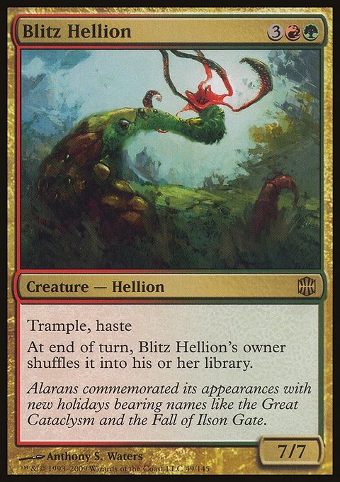 Blitz Hellion, Alara Reborn #49, Magic: The Gathering card
