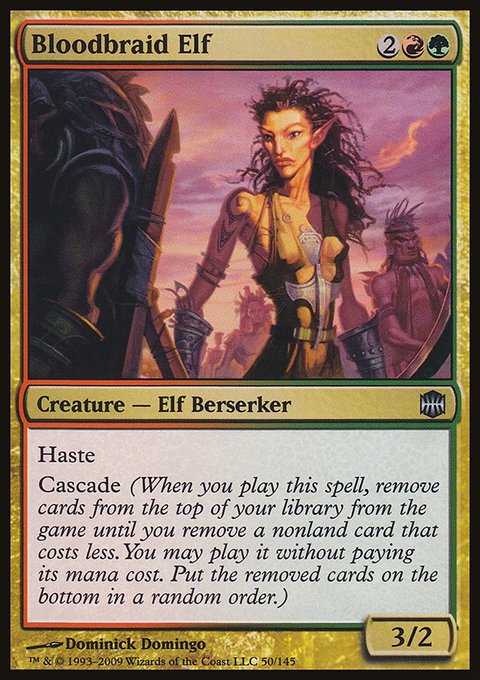 Bloodbraid Elf, Alara Reborn #50, Magic: The Gathering card