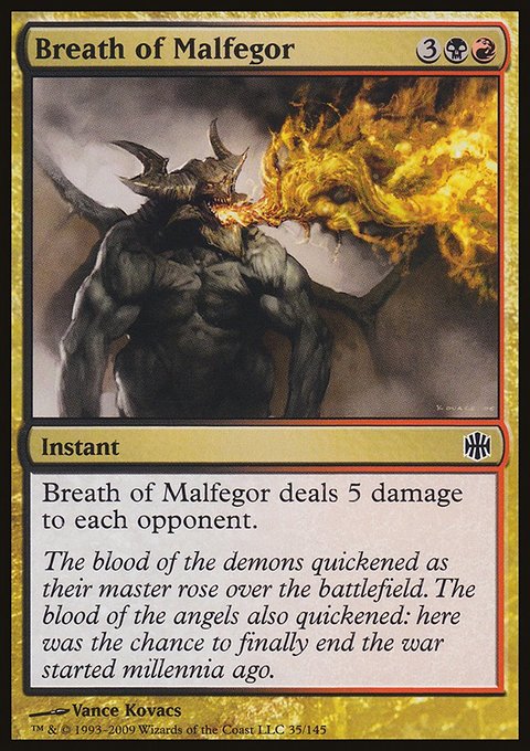 Breath of Malfegor, Alara Reborn #35, Magic: The Gathering card