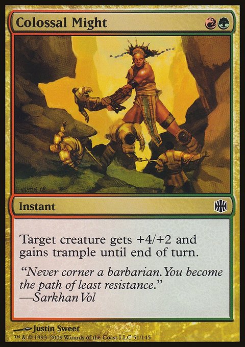 Colossal Might, Alara Reborn #51, Magic: The Gathering card