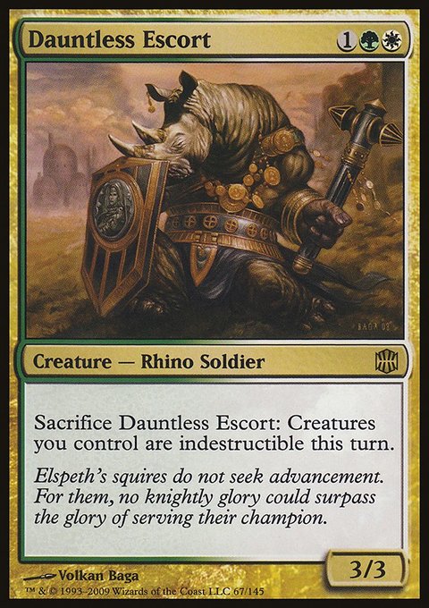 Dauntless Escort, Alara Reborn #67, Magic: The Gathering card