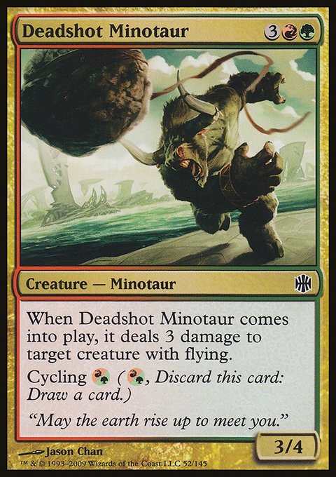 Deadshot Minotaur, Alara Reborn #52, Magic: The Gathering card