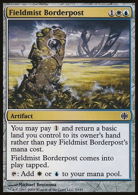 Fieldmist Borderpost, Alara Reborn #5, Magic: The Gathering card