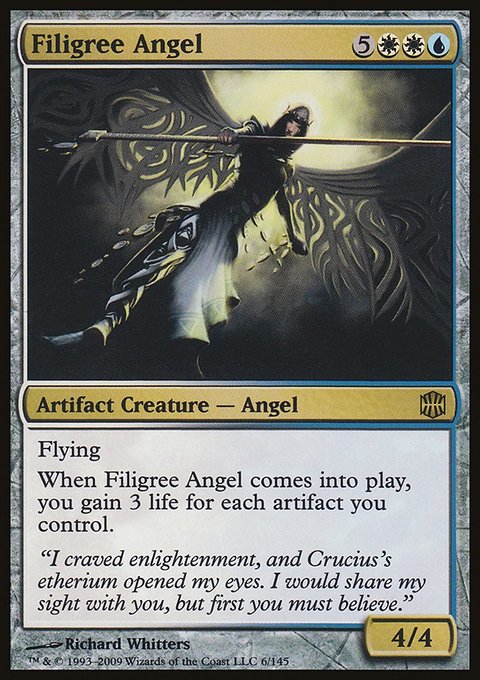 Filigree Angel, Alara Reborn #6, Magic: The Gathering card