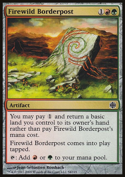 Firewild Borderpost, Alara Reborn #54, Magic: The Gathering card